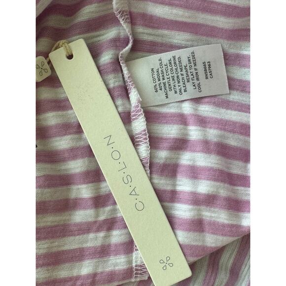 New ~ CASLON ~Women's Scoop Neck Striped Modal Tank Top Size L - Picture 5 of 5